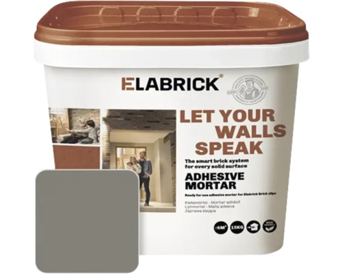 Elabrick cementgrijze lijmmortel 15 kg