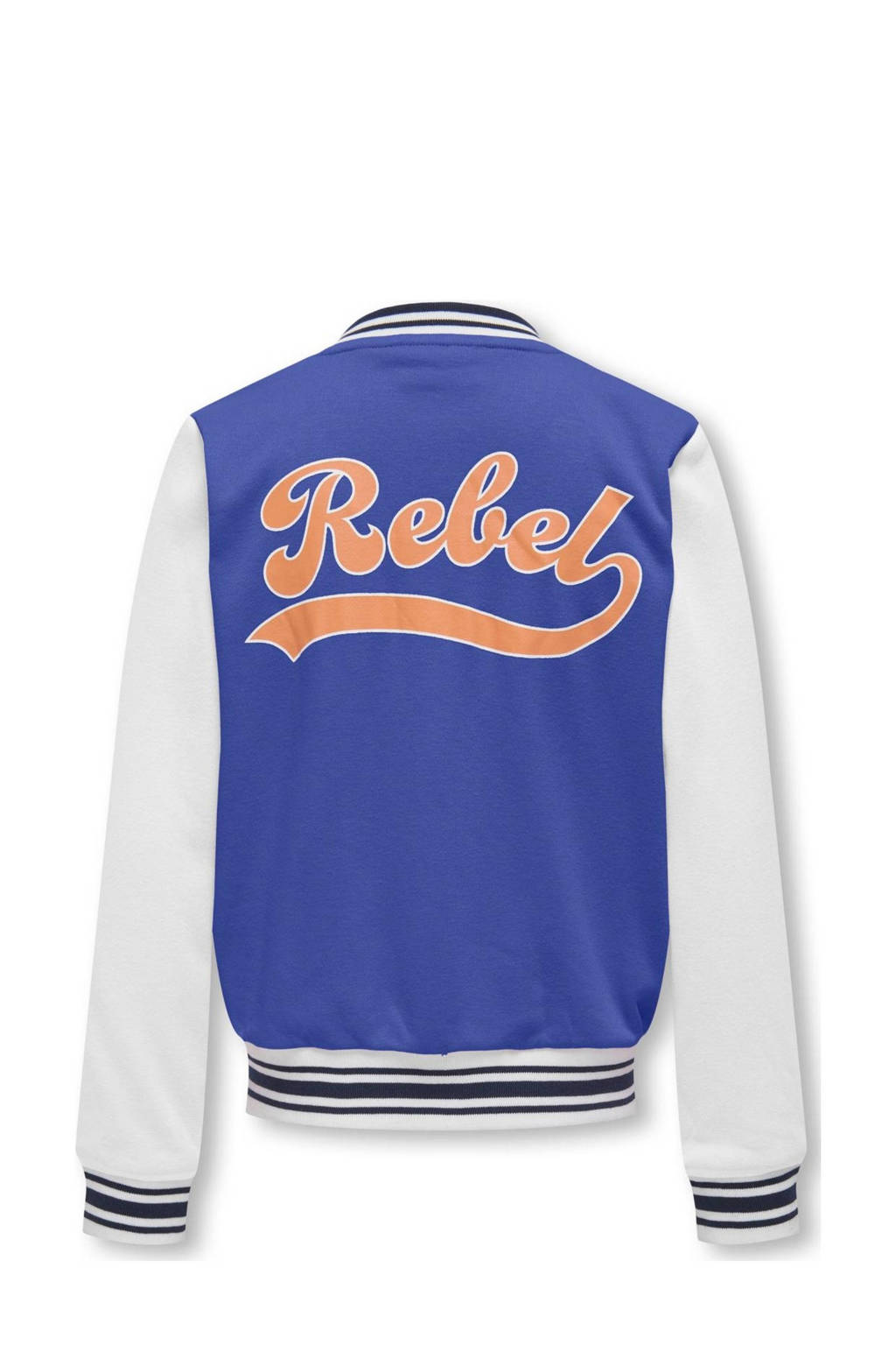 ONLY bomberjack zomer KOGCONNIE felblauw/wit