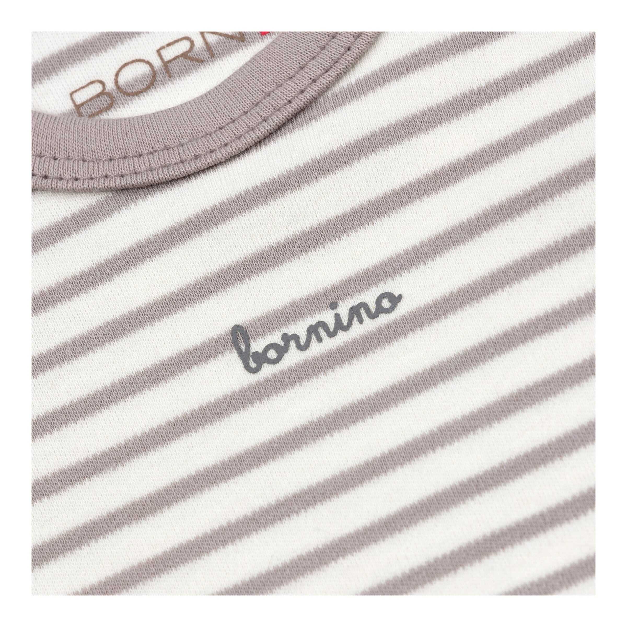 Bornino - Lieblinge 3er-Pack Bodys kurzarm Ocean natur/blau/grau