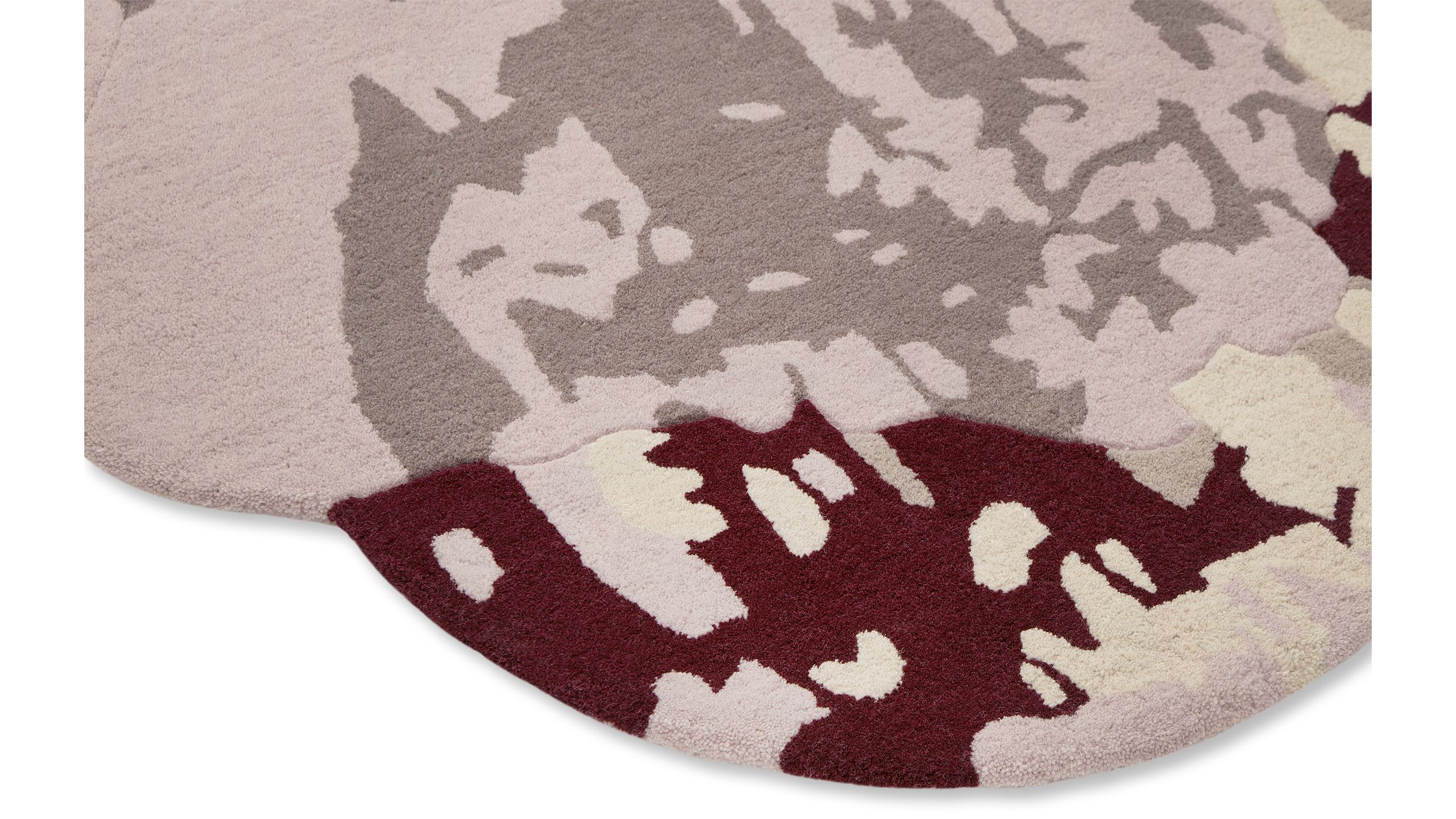 Vloerkleed Shaped Burgundy 162303 Magnolia