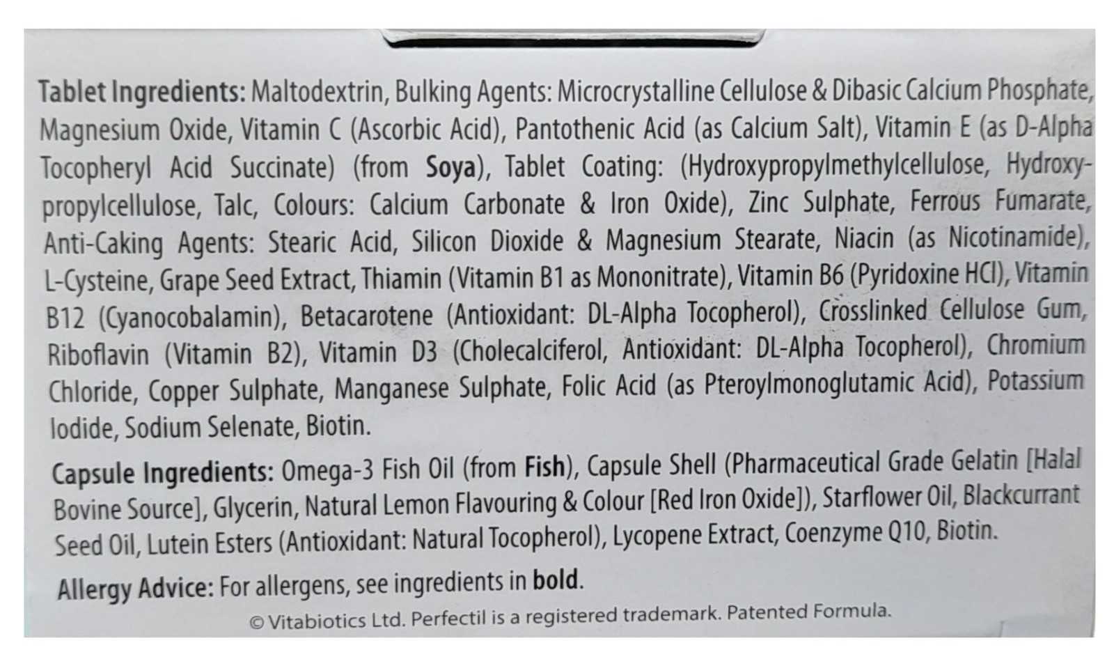 Vitabiotics Perfectil Skin 28 cápsulas + 28 comprimidos