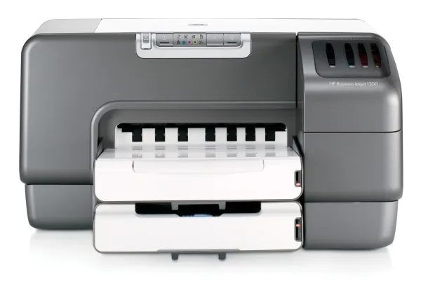 HP Business Inkjet 1200dtn - Printer - farve - Duplex - blækprinter - A4/Legal - 1200 dpi - op til 28 spm (mono) / op til 8.1 spm (farve) - kapacitet: 400 ark - parallel, USB, LAN
