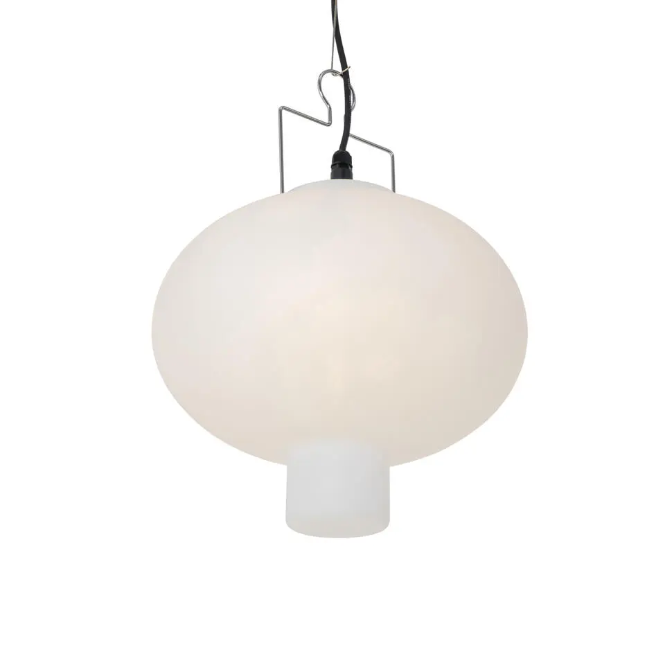 Qazqa hanglampen buiten pion wit e27