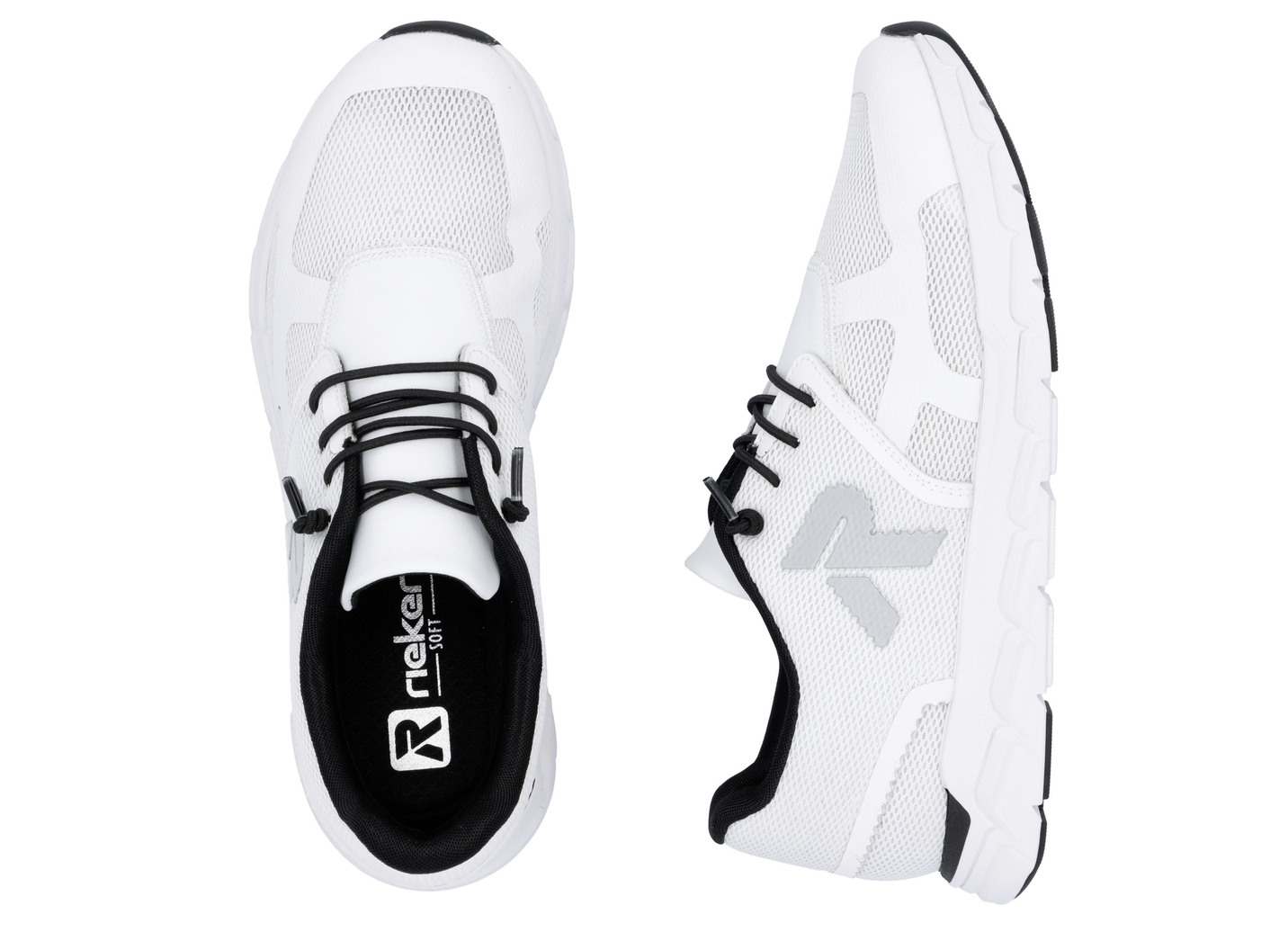 Rieker Sneaker aus teilweise beschichtetem Meshmaterial