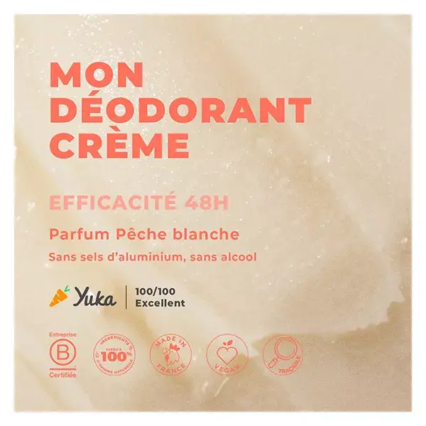 Creme Energético de Frutas Decocreme 48h Pêssego Branco Orgânico 45g