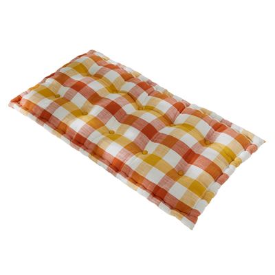 Futon déco motif madras - BECQUET CRÉATION