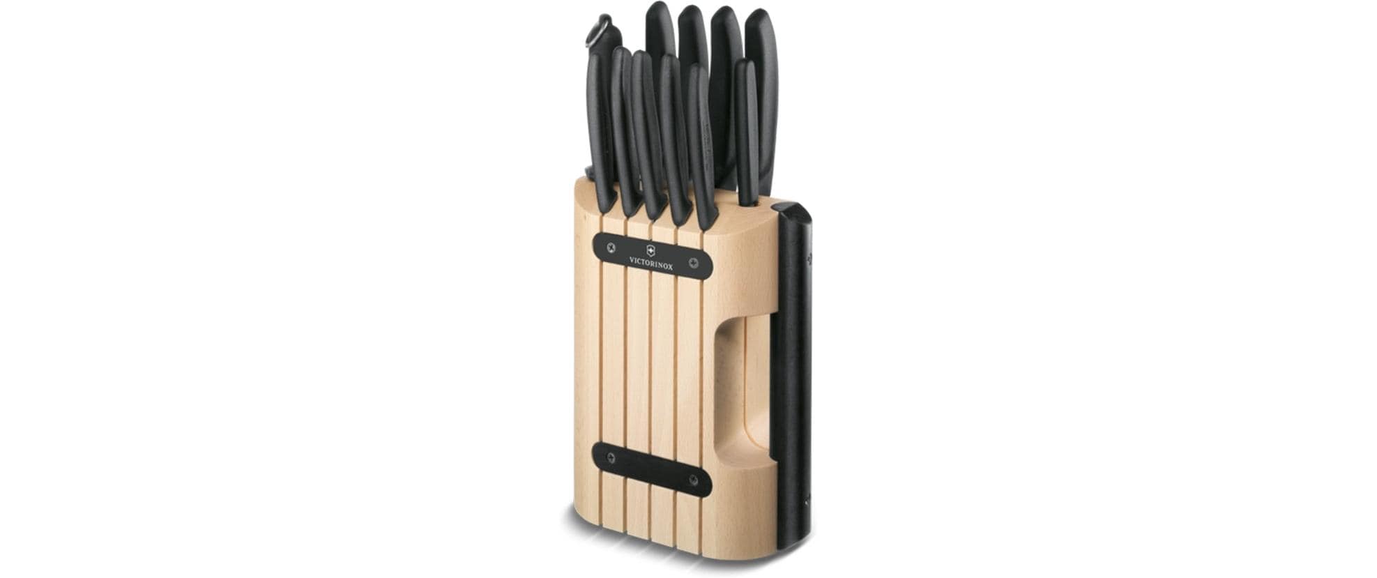 Messerblock-Set mit Messer Swiss Classic 11-teilig, Nature<br>Multifunktionaler Messerblock