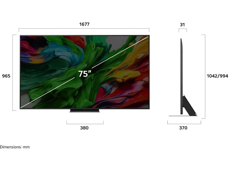 LG TV 75QNED87A6B 75