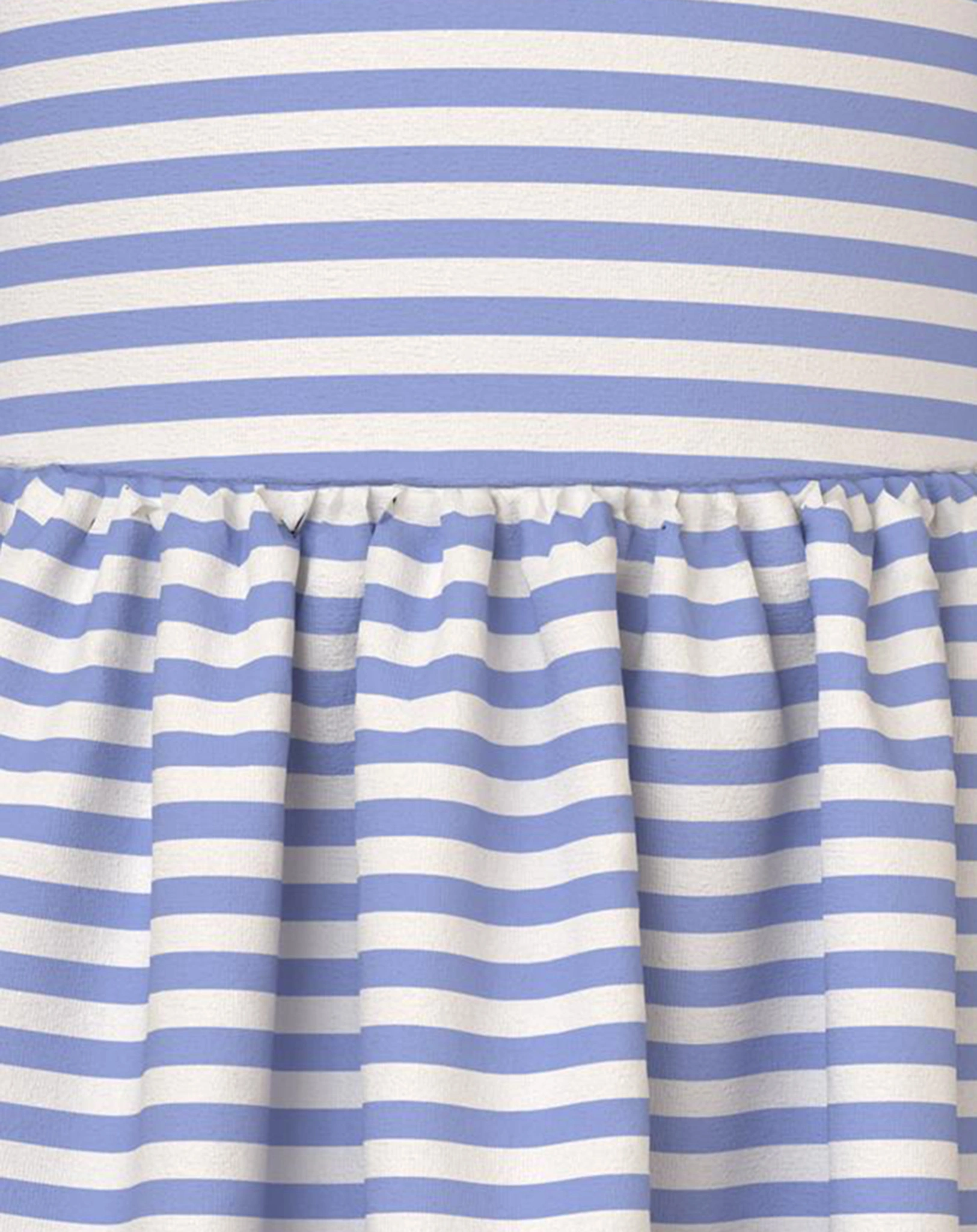 Langarm-Kleid NMFVALENTINA STRIPES in lila/weiß