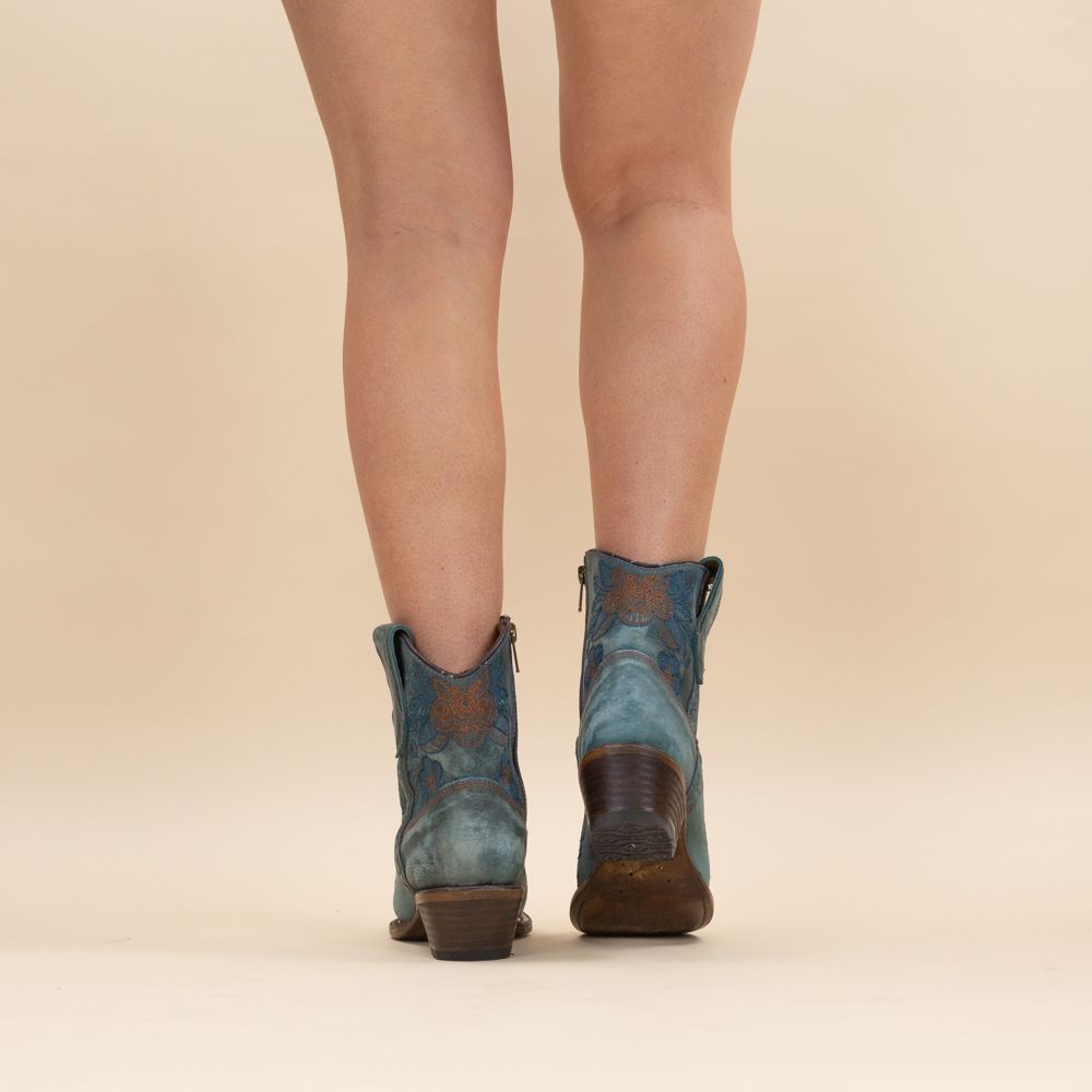 Corral korte cowboyboots L5874 blauw