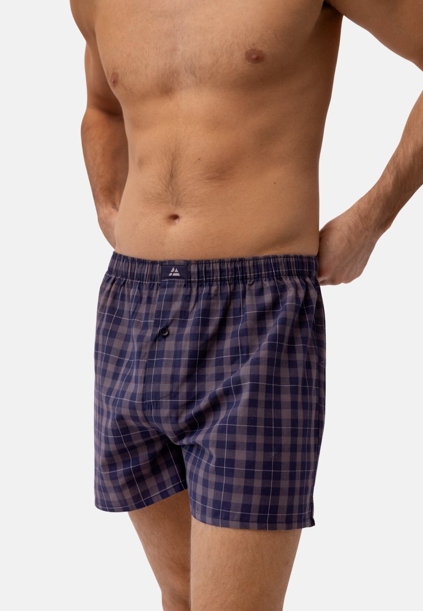 BOXERSHORTS I VÆVET ØKOLOGISK BOMULD