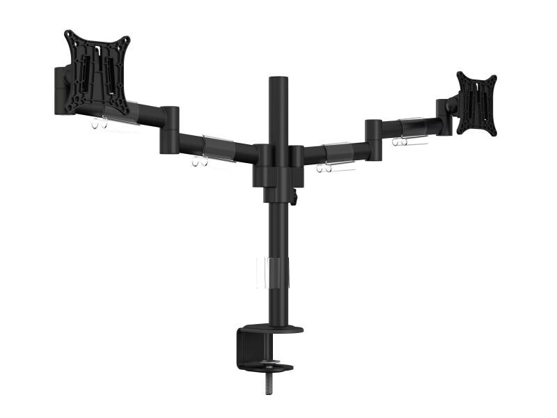 Multibrackets Tischhalterung Officeline Dual bis 8 kg – Sch M VESA-Halterung für zwei Bildschirme