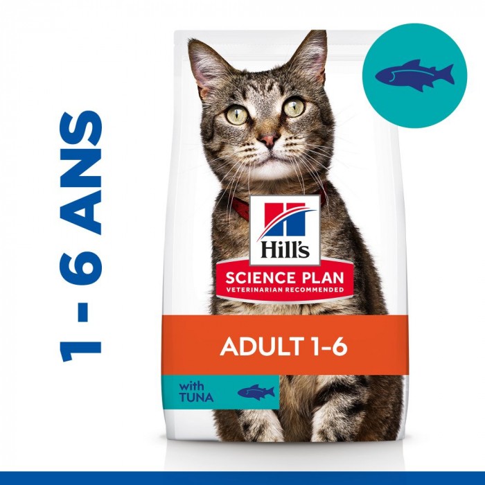 HILL'S Science Plan Adult au Thon - Croquettes pour chat