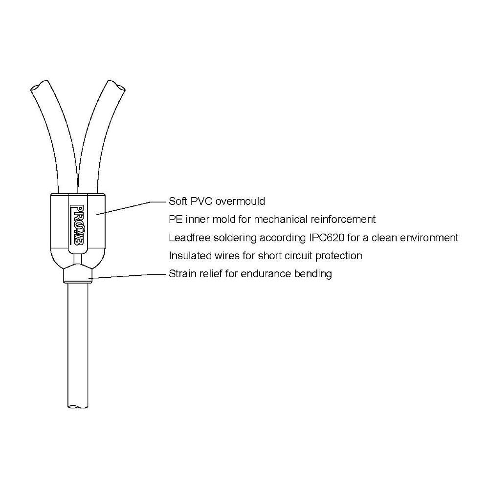 Procab PRA735 Prime XLR female - 2x XLR male 1.50 meter