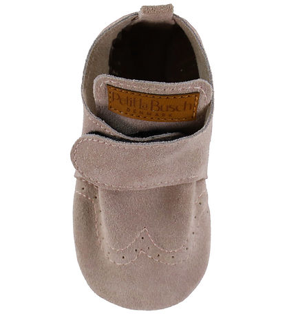 Petit La Busch Leder-Krabbelschuhe - Blush
