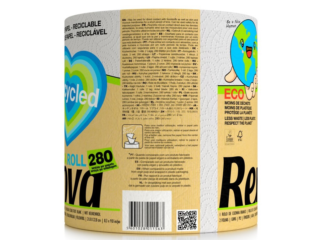 ROLO RENOVA COZINHA GREEN GIGA ROLL 1=10UN