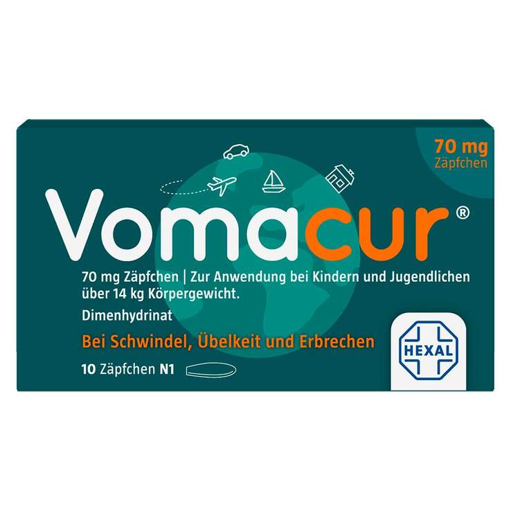 Vomacur® 70 mg Zäpfchen, 10 St