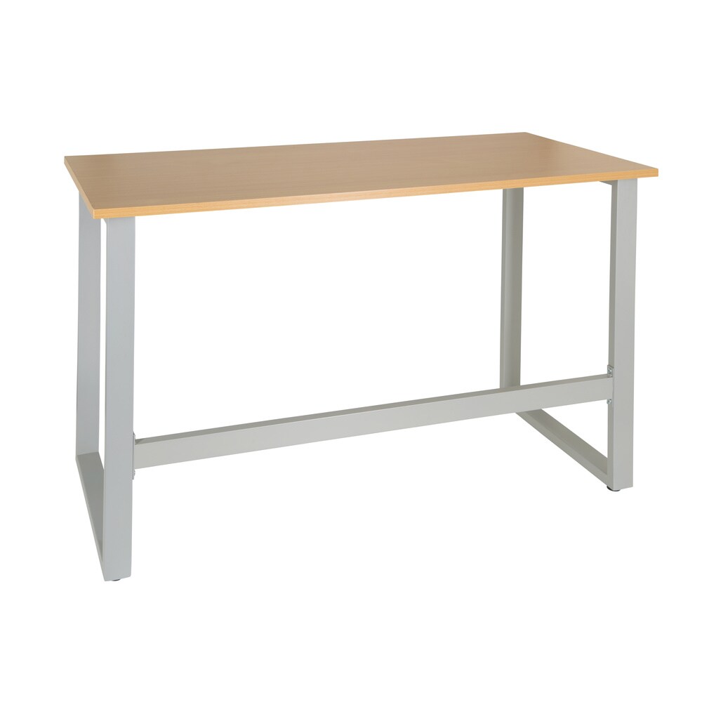 Schreibtisch WORKSPACE LIGHT I Melaminharzbeschichtete Spanplatte, Gestell pulverbeschichteter Stahl hjh OFFICE