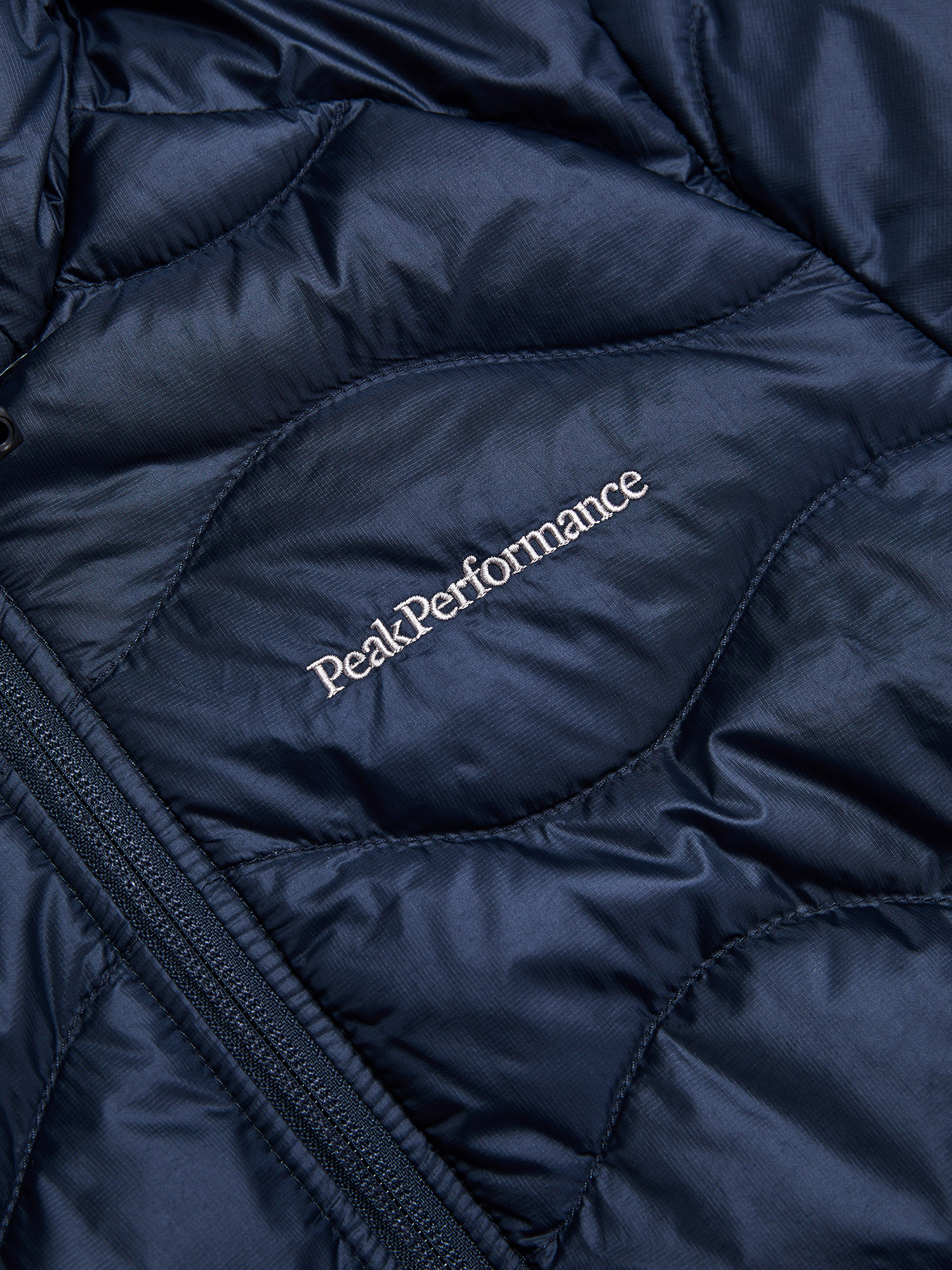 Helium Down Hood Jacket Dame Blue Shadow