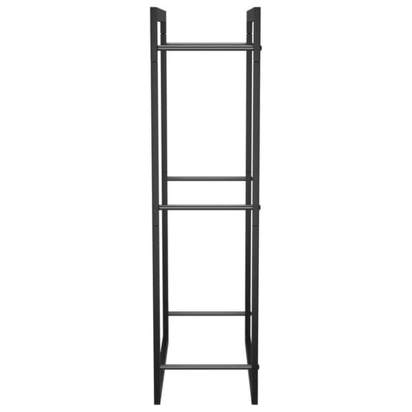 vidaXL Vedstativ matt svart 50x28x94 cm stål