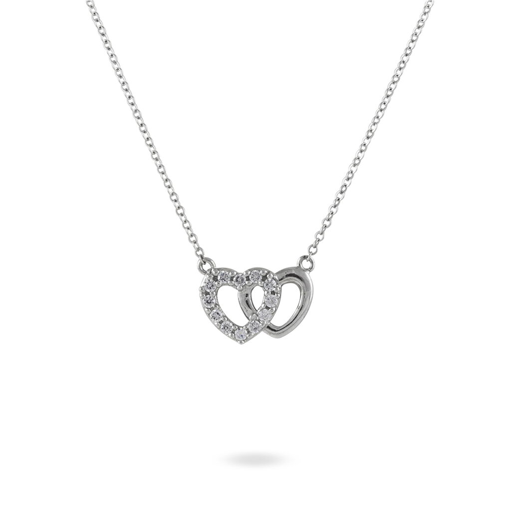Collier Annae Argent Blanc Oxyde De Zirconium
