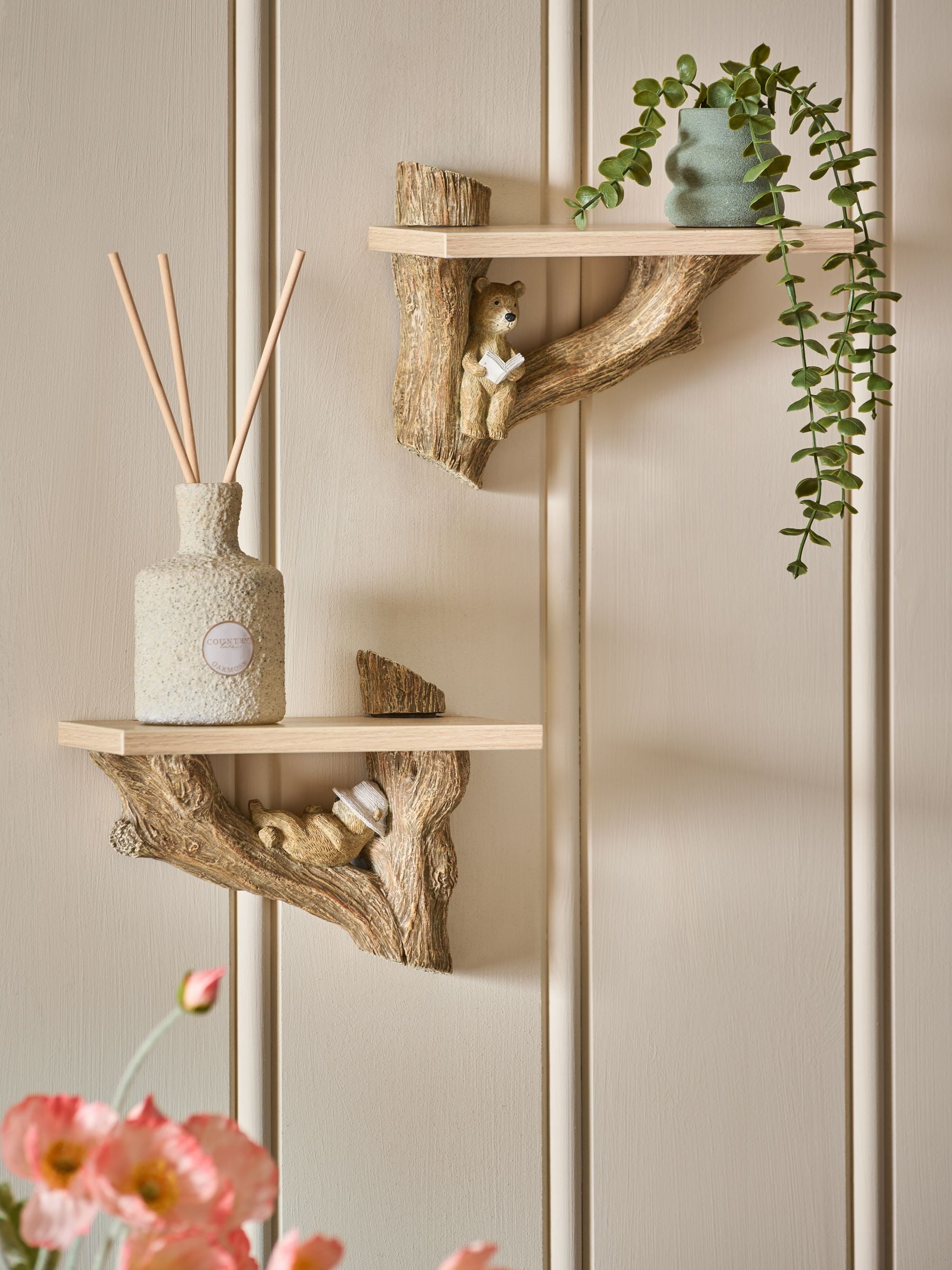 Set of 2 Bertie Bear Display Shelves
