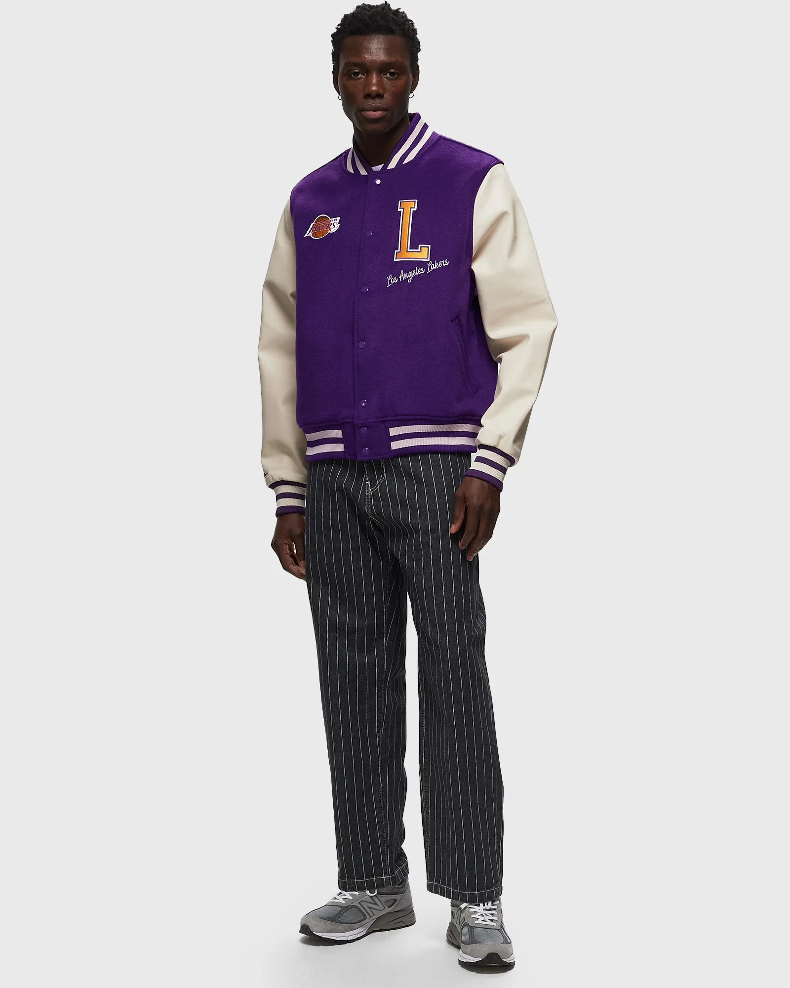 Jaqueta universitária Mitchell & Ness NBA Los Angeles Lakers