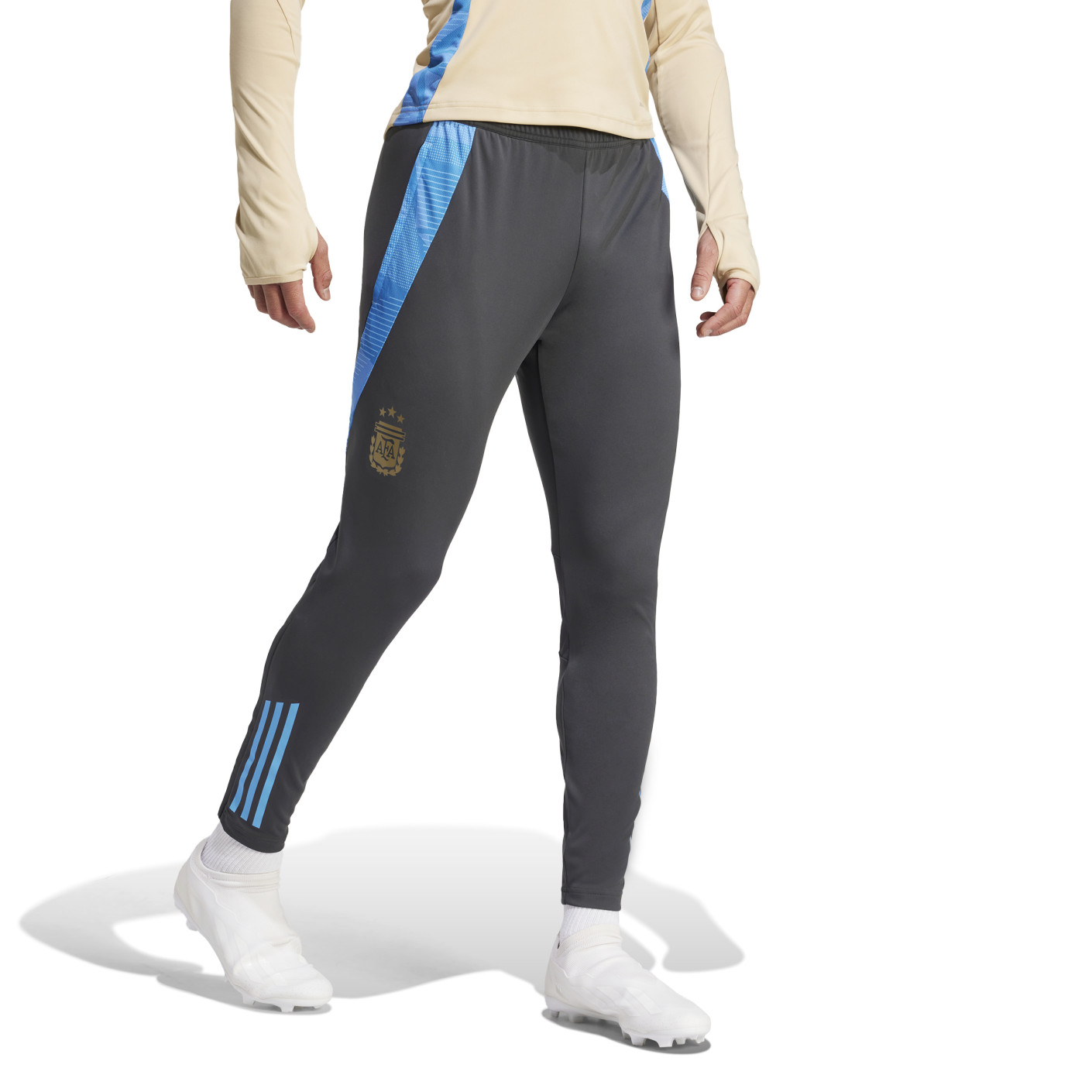 Adidas Argentinië Trainingsbroek 2024-2026 Donkergrijs Lichtblauw Goud