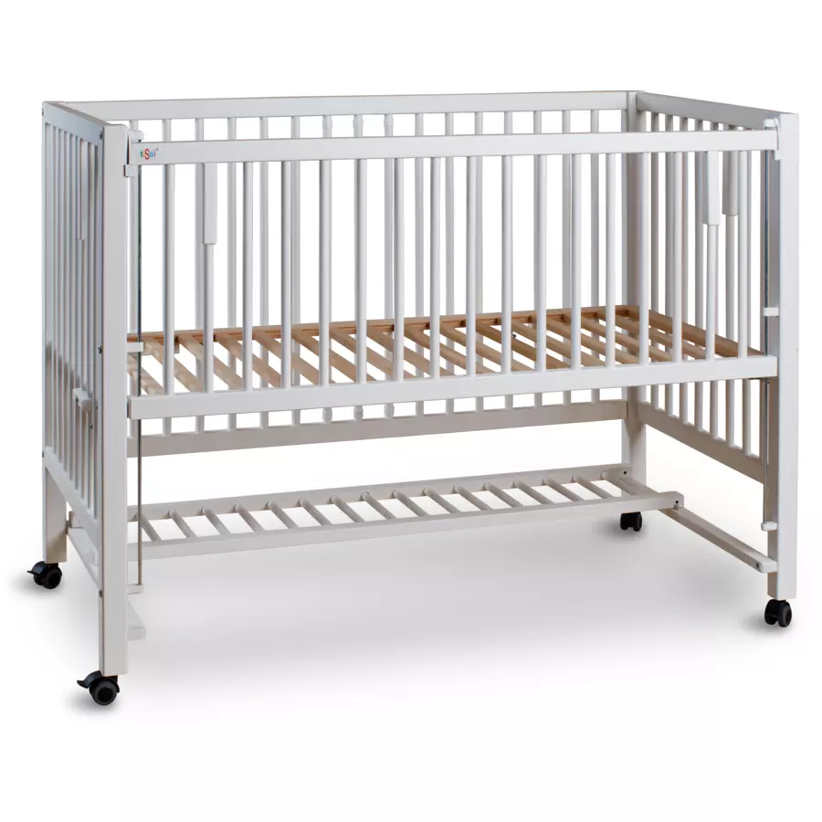 tiSsi® XXL Beistell- und Kinderbett Hajo 60 x 120 cm weiß