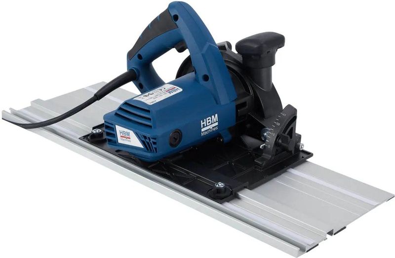 HBM - 1400W - Steen Inval Handzaagmachine - Watergekoeld - Met Liniaal 3 x 500 mm en 3 Diamantzaagbladen