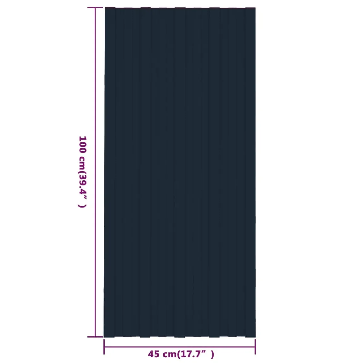 vidaXL Panneaux De Toiture - Anthracite