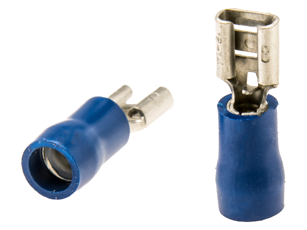 BBA vlakke stekkerhuls female (10 stuks) - blue