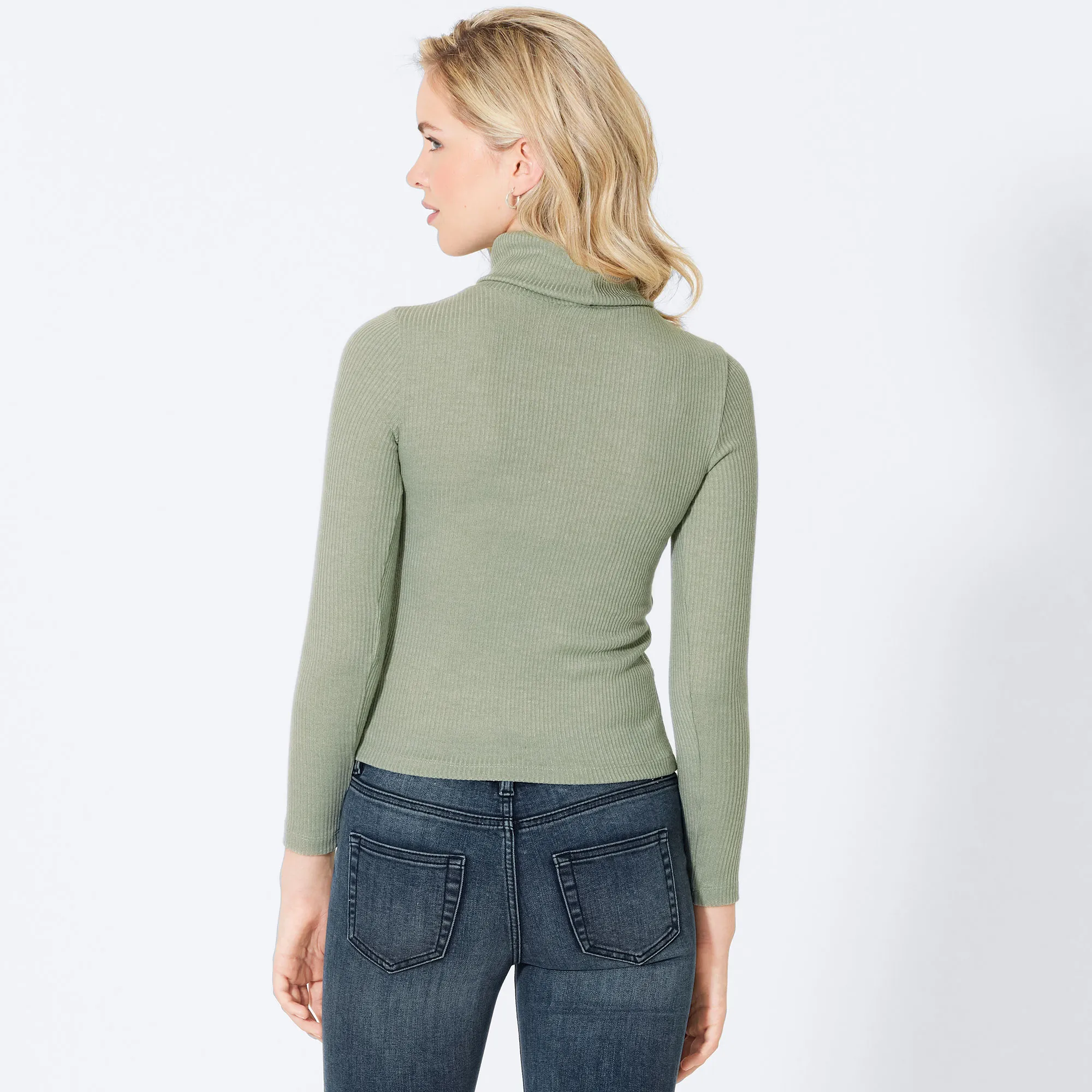 Damen-Pullover mit Ripp-Muster