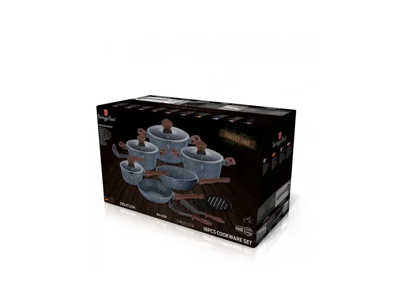 [OUTLET] - Berlinger Haus Lumarko 18 Piece Cookware Set. Berlinger Haus Bh-6198 Forest Line