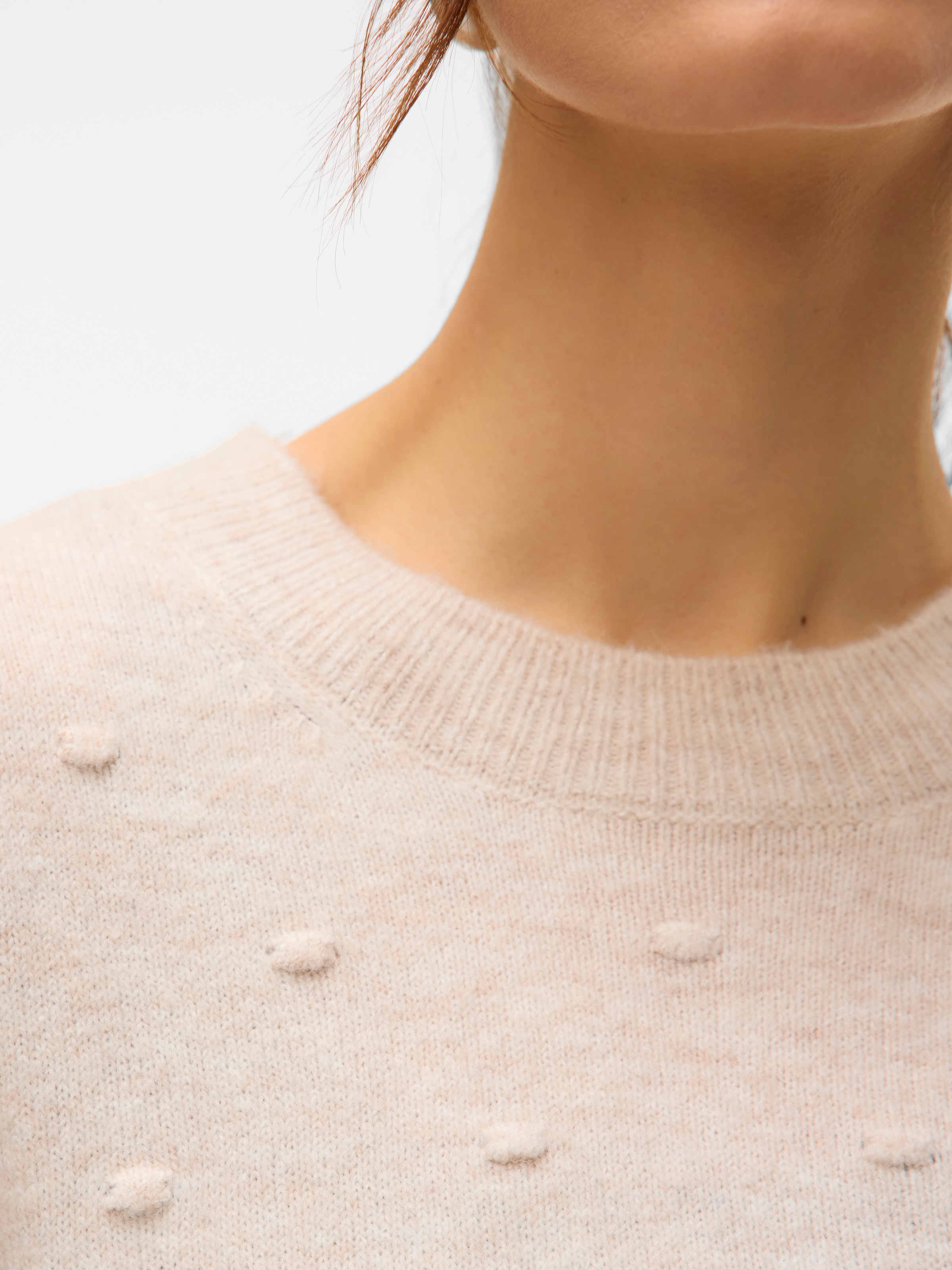 Vero Moda Rundhalspullover »VMFRANCESCA LS O-NECK PULLOVER BOO«
