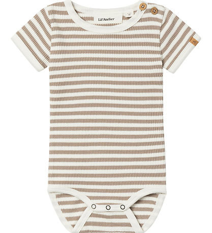 Lil' Atelier Body k/æ - NbmJonas - Mocha Meringue m. Struktur