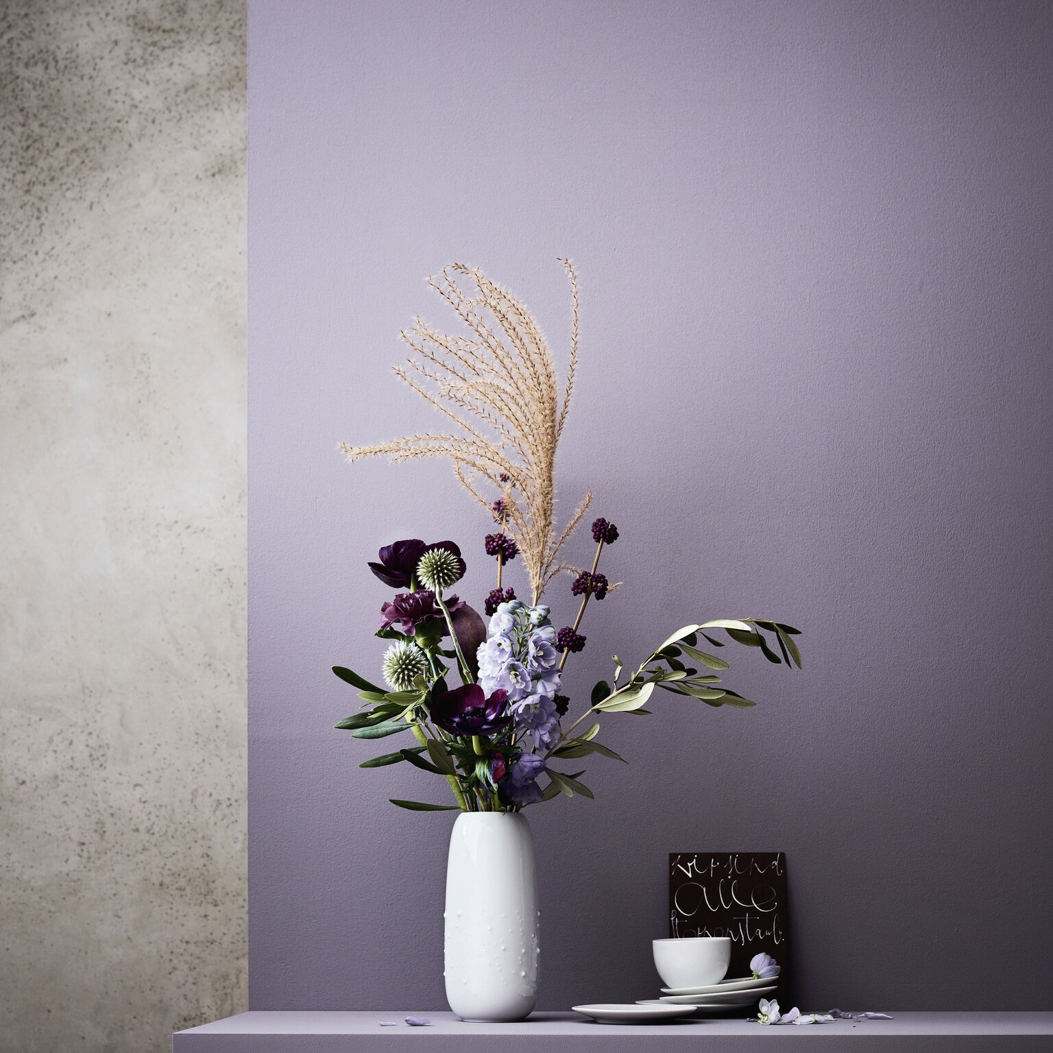 Vesi Droplets weiss Vase 18 cm