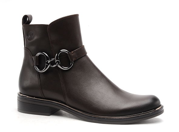 Caprice boots bottine plates femme 25300 marron