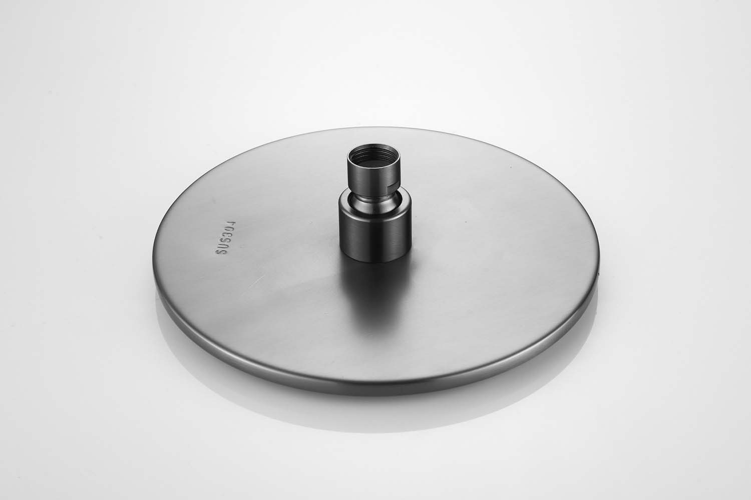 Saniclear Vision ronde douchekop 20cm verouderd ijzer - gunmetal