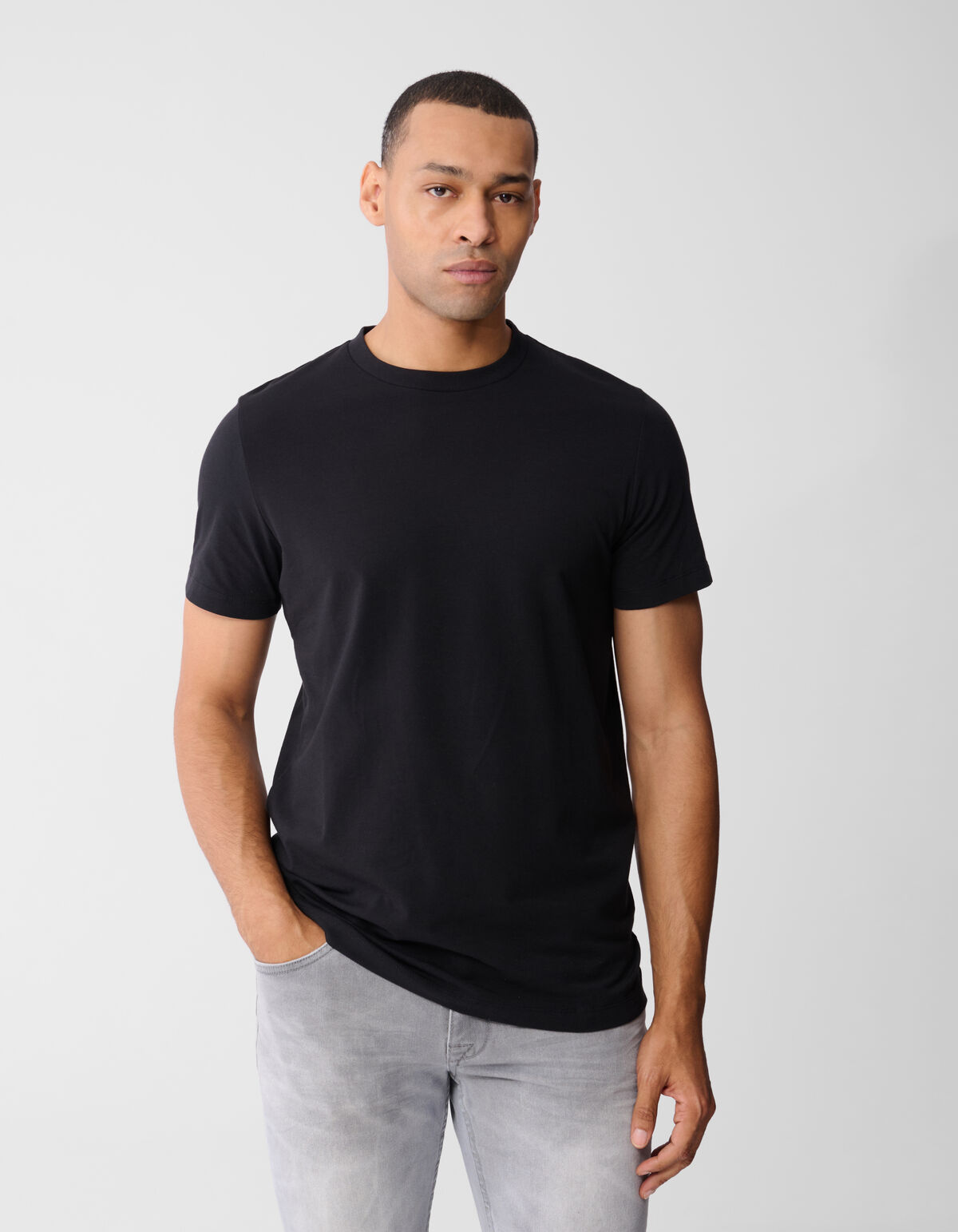 Basis T-shirt Zwart