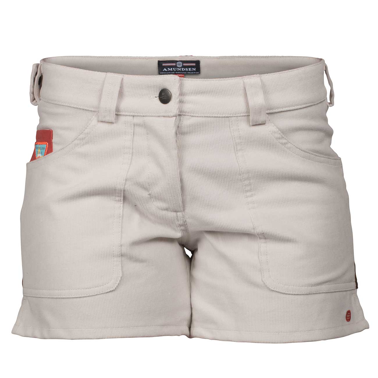 Amundsen 5Incher Cord Shorts Womens Natural/Cowboy
