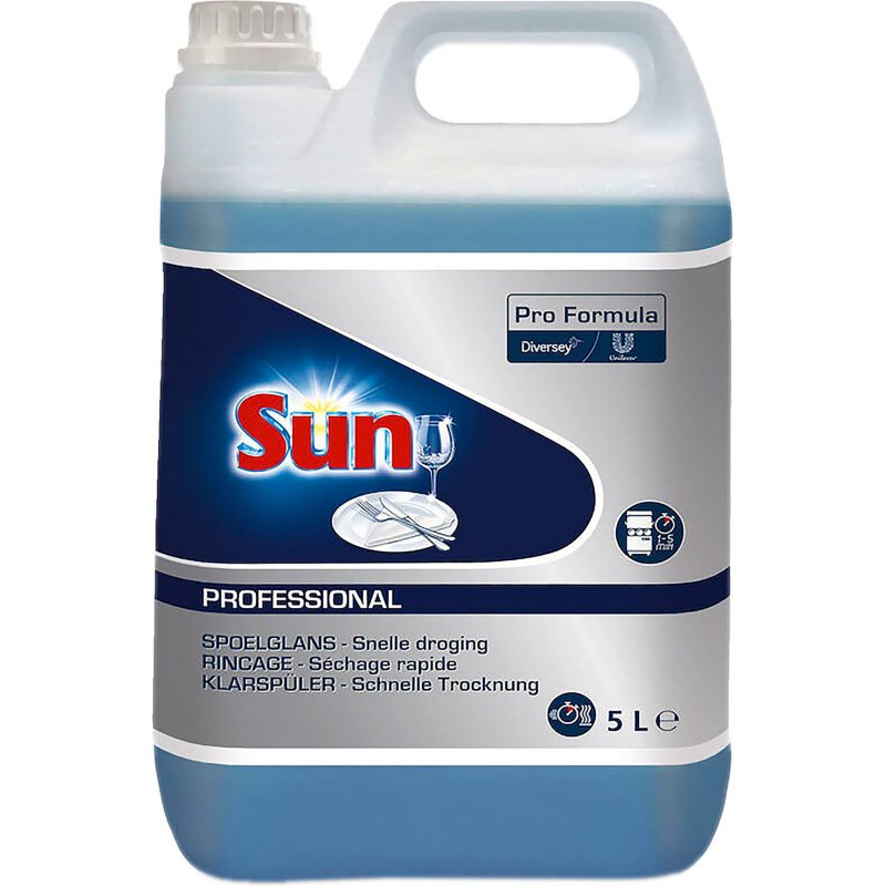 Liquide de rinçage lave-vaisselle Sun Professional - Bidon de 5 L