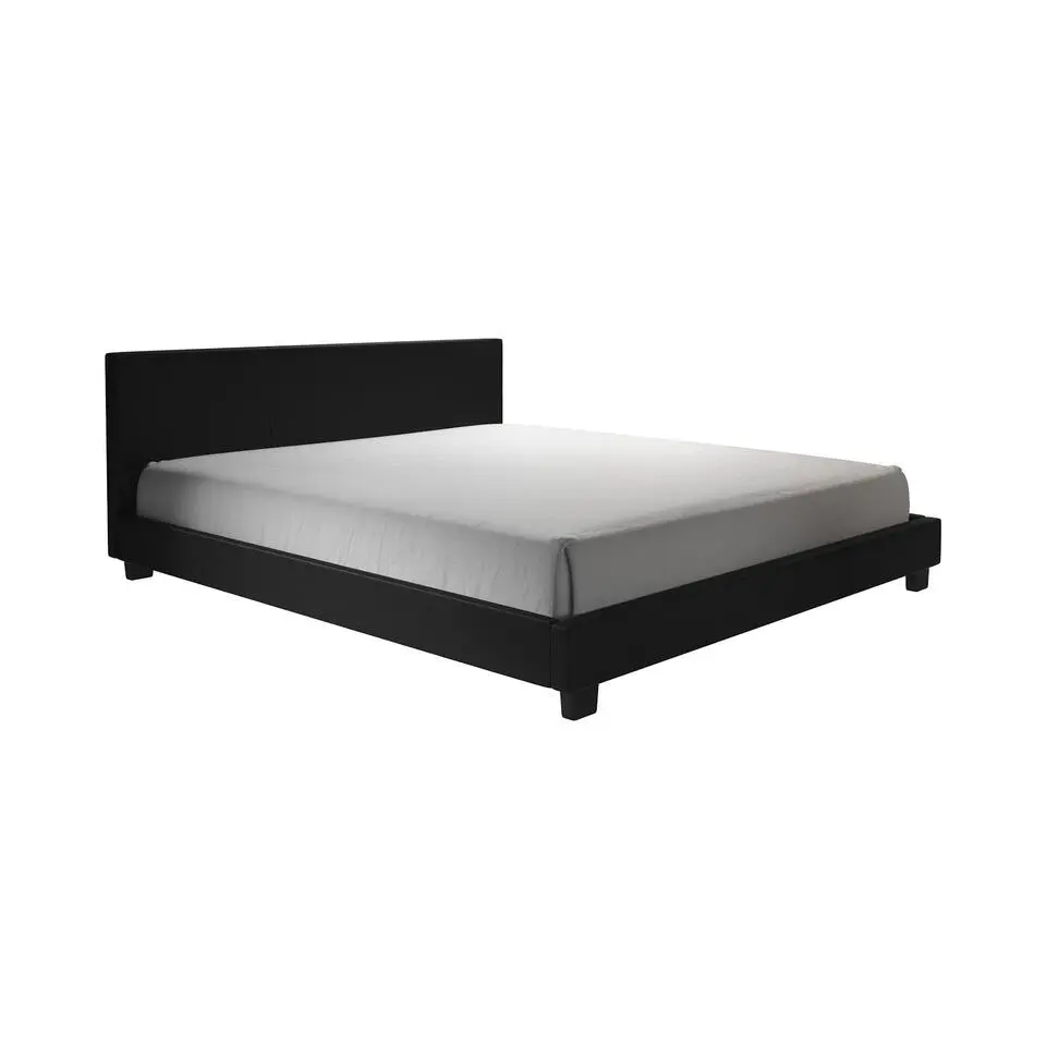 Meubella - Tweepersoonsbed George - Zwart - 160x200 cm
