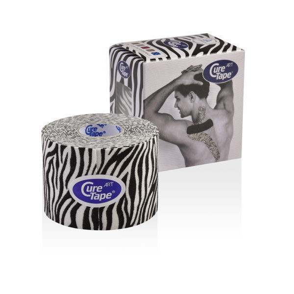 Cure Tape Art 5 x 5 Zebra Black/White 1 stuk
