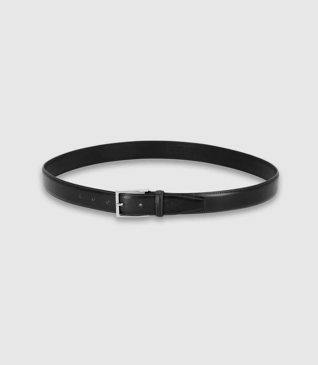 Ceinture en cuir patiné marron