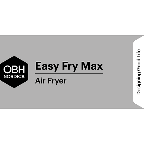 OBH Nordica Easy Fry Max 5 liter airfryer - Sort