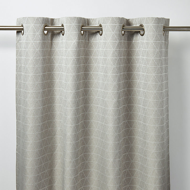 Rideau GoodHome Lunsar gris l.140 x H.260 cm
