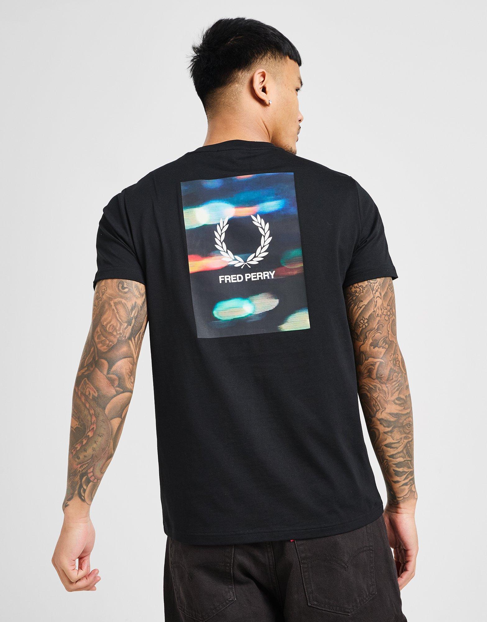 Fred Perry T-shirt graphique Black Blur