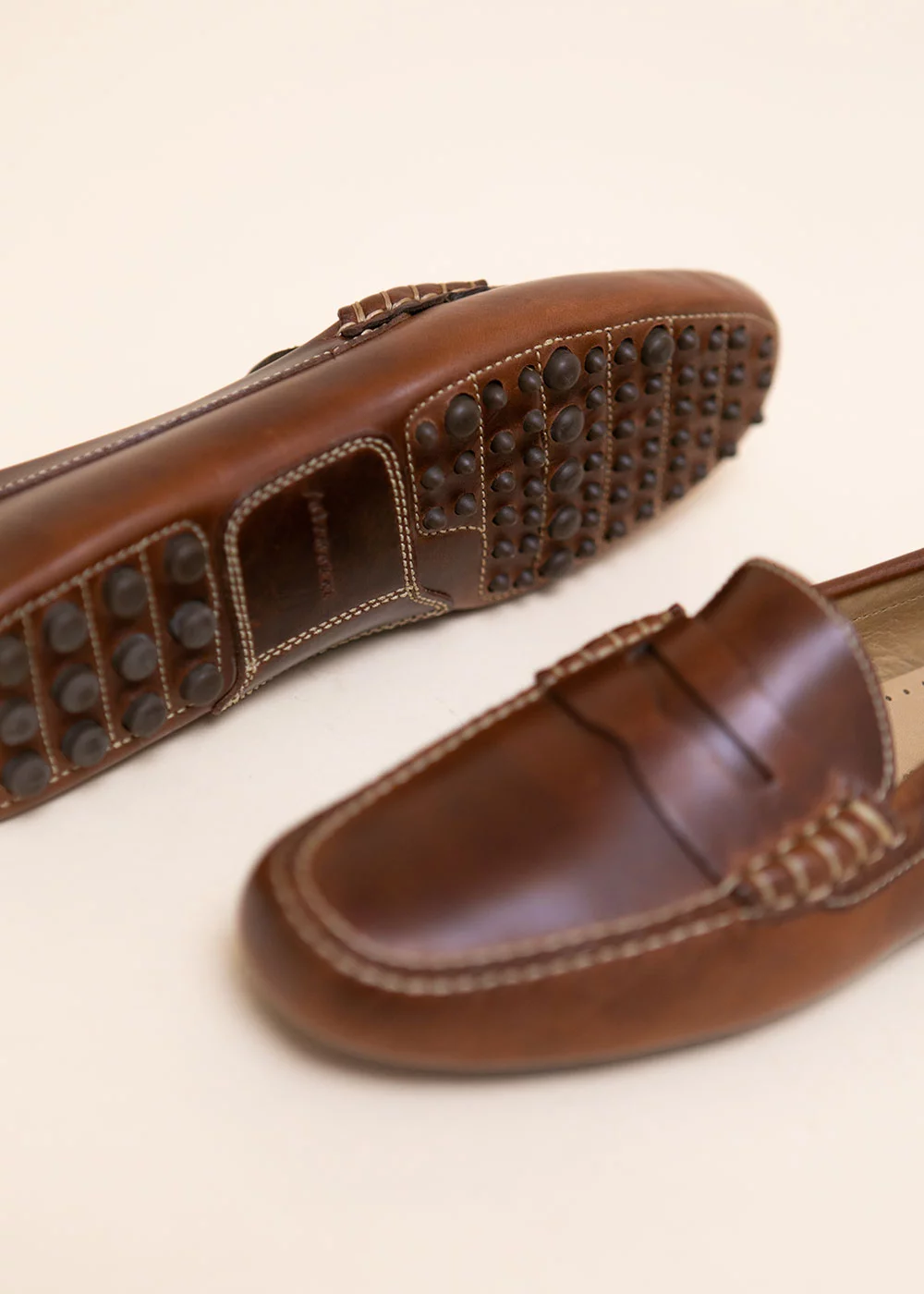 MOCASSIN DRIVER CUIR MARRON