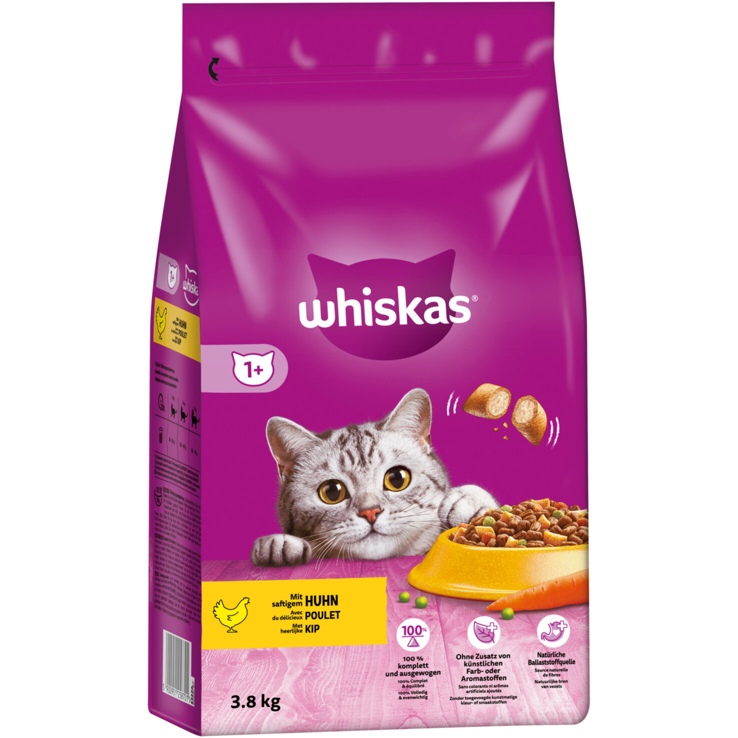 Whiskas 1+ Trocken-Katzenfutter Huhn